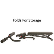 Fitness Reality 2000 Super Max XL – Verstellbare Hantelbank – Neigung/Neigungskrafttraining – Faltbare Trainingsbank – 385,6 kg Kapazität