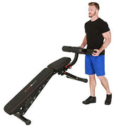 Fitness Reality 2000 Super Max XL – Verstellbare Hantelbank – Neigung/Neigungskrafttraining – Faltbare Trainingsbank – 385,6 kg Kapazität