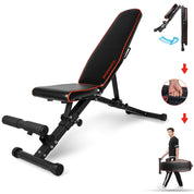 Profihantel | Klappbare Deluxe Hantelbank | Platzsparend & schnell klappbar | 21-fach verstellbare Schrägbank | Extreme Belastbarkeit 550 kg | Mit Beinhalterung | Faltbare und stabile Trainingsbank