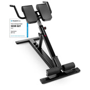 Sportstech 6in1 Bauch- und Rückentrainer für zuhause, Multifunktion Hantelbank verstellbar, training bench press bank, Deutsche Qualitätsmarke, Bauch Beine Po Sit Up bank für Home (BRT150 schwarz)
