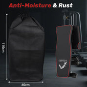 Dskeuzeew Hantelbank klappbare Multifunktion mit Widerstandsband und Aufbewahrungstasche, Trainingsbank Schrägbank mit 7-Fach Verstellbarer Rückenlehne 300kg