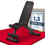 Sportstech BRT250 Hantelbank klappbar & verstellbar – Multifunktionale Fitnessbank für zuhause, 7 in 1 Schrägbank & Trainingsbank für Ganzkörpertraining, kompakt faltbar, bis 300 kg belastbar