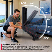 Sportstech BRT250 Hantelbank klappbar & verstellbar – Multifunktionale Fitnessbank für zuhause, 7 in 1 Schrägbank & Trainingsbank für Ganzkörpertraining, kompakt faltbar, bis 300 kg belastbar