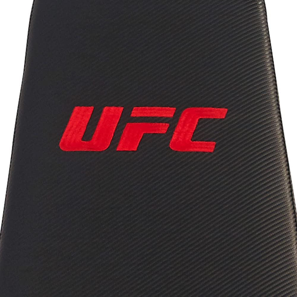 UFC Hantelbank Deluxe FID Bench | Trainingsbank bis 450 kg | Einsetzbar als Flachbank, Schrägbank, Negativbank und Bauchbank | Rückenlehne 7-Fach verstellbar | mit Transportgriff u. -Rollen